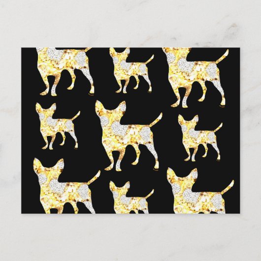 CHIHUAHUA BLING! POSTKARTE (Vorderseite)