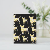 CHIHUAHUA BLING! POSTKARTE (Stehend Vorderseite)