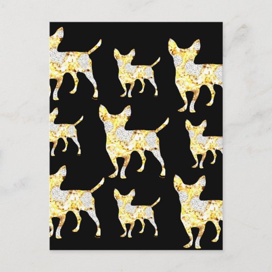 CHIHUAHUA BLING! POSTKARTE (Vorderseite)