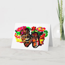 Chihuahua-Blumen Karte