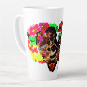 Chihuahua-Blumen Milchtasse (Linke Ecke)