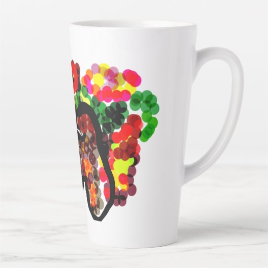 Chihuahua-Blumen Milchtasse (Rechts)