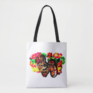 Chihuahua-Blumen Tasche