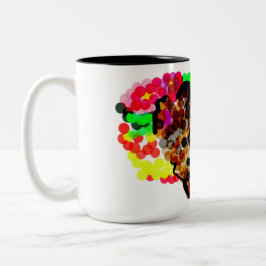 Chihuahua-Blumen Zweifarbige Tasse