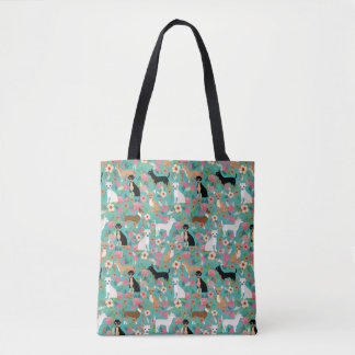 Chihuahua-BlumenTaschen-Tasche - Chihuahua-Blumen Tasche