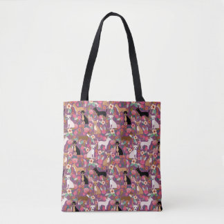 Chihuahua-BlumenTaschen-Tasche - Chihuahua-Blumen Tasche