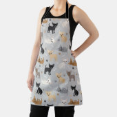 Chihuahua Bones and Paws Gray Apron Schürze (InSitu)