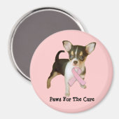 Chihuahua Brustkrebs Magnet (Vorderseite/Rückseite)