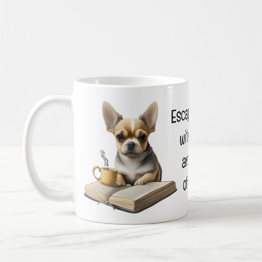Chihuahua | Buch | Kaffee | Tee | Lesen | Mornin Kaffeetasse (Links)