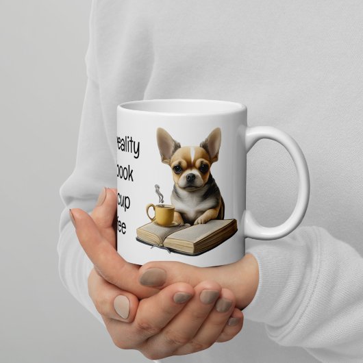 Chihuahua | Buch | Kaffee | Tee | Lesen | Mornin Kaffeetasse