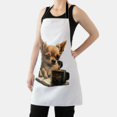 Chihuahua Buch Kaffee Tee Lesen Schürze (InSitu)