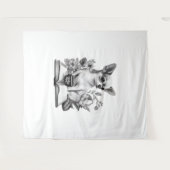 Chihuahua Buch Kaffee Tee Lesen Wandteppich (Vorderseite (Horizontal))