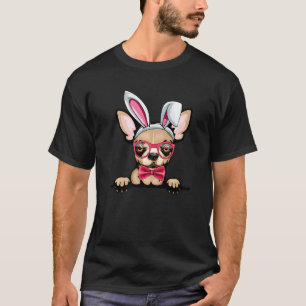 Chihuahua Bunny Oars Brillen Egg Niedlich Osterhun T-Shirt