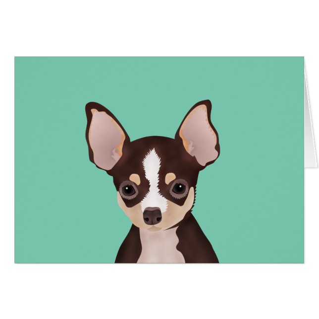 Chihuahua-Cartoon (Vorderseite (Horizontal))