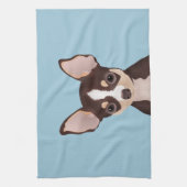 Chihuahua-Cartoon Küchentuch (Vertikal)