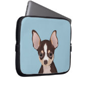 Chihuahua-Cartoon Laptopschutzhülle (Vorne Rechts)