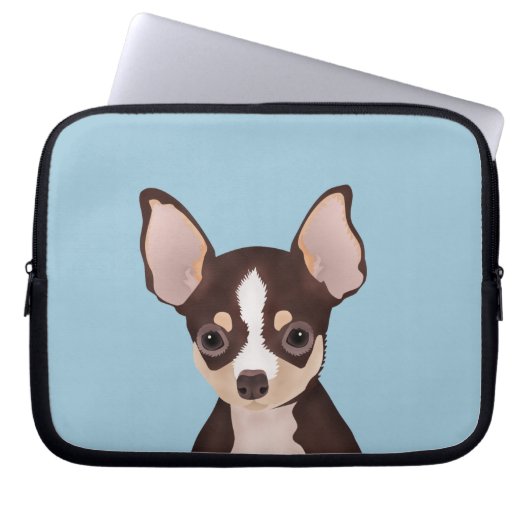 Chihuahua-Cartoon Laptopschutzhülle (Vorderseite)