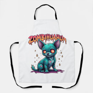 Chihuahua Chi Chichi Chiwawa Zombie Hund Halloween Schürze