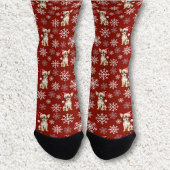 Chihuahua Chi Hund in Weihnachtsmannmütze Red Socken