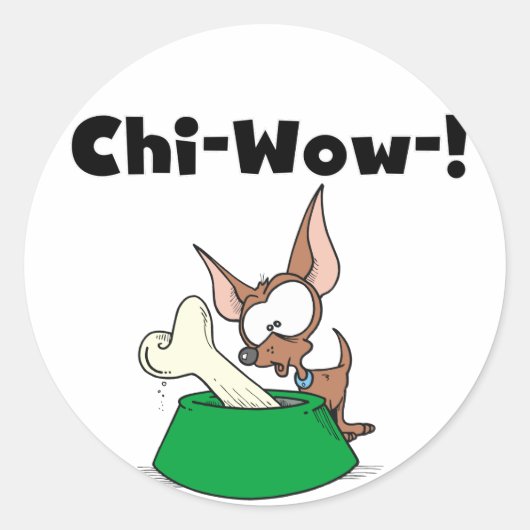 Chihuahua Chi-Wow Stickers (Vorderseite)