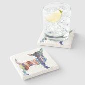 Chihuahua, Chihuahua-Geschenke, Chihuahua Steinuntersetzer (Seitenansicht)