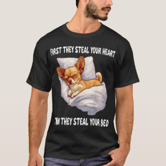 Chihuahua Chiwawa Sleeping Pajamas Nightgown T-Shirt