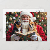 Chihuahua Christmas Card Feiertagskarte (Vorne/Hinten)