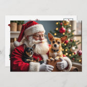 Chihuahua Christmas Card Feiertagskarte (Vorne/Hinten)