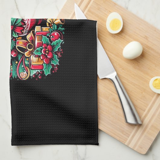 Chihuahua Christmas Cheer! Classic T-Shirt Geschirrtuch (Viertel Falte)