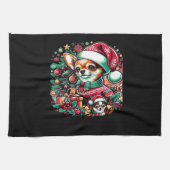 Chihuahua Christmas Cheer! Classic T-Shirt Geschirrtuch (Horizontal)