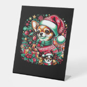 Chihuahua Christmas Cheer! Classic T-Shirt Sockelschild (Vorderseite)