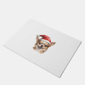 Chihuahua Christmas Dog Fußmatte (Schrägansicht)