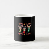 Chihuahua Christmas Lights Funny Xmas Dog Lover Es Kaffeetasse (Mittel)