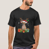 Chihuahua Christmas Lights Santa Oversized T-Shirt (Vorderseite)