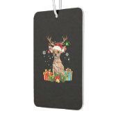 Chihuahua Christmas Lights Santa Oversized T-Shirt Autolufterfrischer (Links)