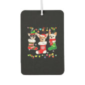 Chihuahua Christmas Lights Xmas Dog Classic T-Shir Autolufterfrischer (Vorderseite)