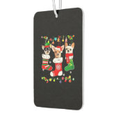 Chihuahua Christmas Lights Xmas Dog Classic T-Shir Autolufterfrischer (Links)