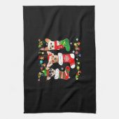 Chihuahua Christmas Lights Xmas Dog Classic T-Shir Geschirrtuch (Vertikal)