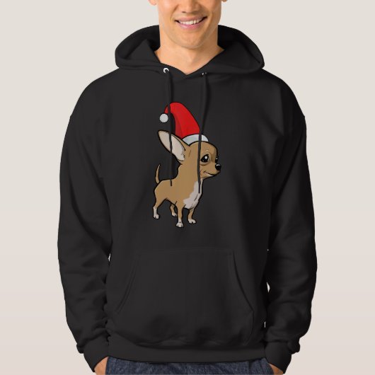 Chihuahua Christmas Pajama Hoodie (Vorderseite)