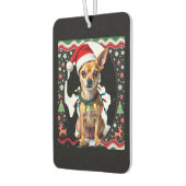 Chihuahua Christmas Santa Ugly Sweater Dog Lover X Autolufterfrischer (Links)