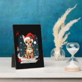 Chihuahua Christmas Santa Ugly Sweater Dog Lover X Fotoplatte (Seite)