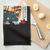 Chihuahua Christmas Santa Ugly Sweater Dog Lover X Geschirrtuch (Viertel Falte)