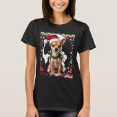 Chihuahua Christmas Santa Ugly Sweater Dog Lover X T-Shirt (Vorderseite)