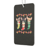 Chihuahua Christmas Socks Lights Funny Xmas Dog Lo Autolufterfrischer (Links)