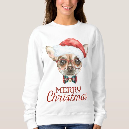 Chihuahua Christmas Sweatshirt (Vorderseite)