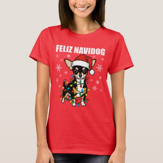 Chihuahua Christmas T-Shirt (Vorderseite)