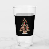 Chihuahua Christmas Tree Funny Tee Xmas Chihuahua  Glas (Vorderseite)
