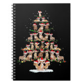 Chihuahua Christmas Tree Funny Tee Xmas Chihuahua  Notizblock (Vorderseite)