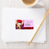 Chihuahua Claus Adressaufkleber (Insitu)