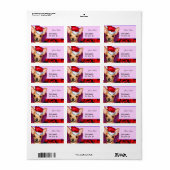 Chihuahua Claus Adressaufkleber (Vorne)